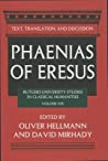 Phaenias of Eresus: Text, Translation, and Discussion