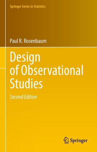 DESIGN OF OBSERVATIONAL STUDIES.