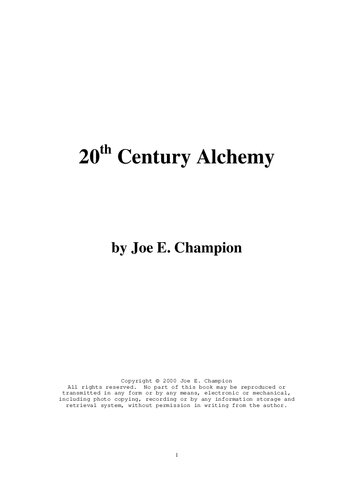 Twentieth Century Alchemy: How to Synthetically Produce Precious Metals