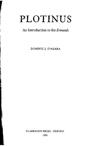 Plotinus: An Introduction to the Enneads