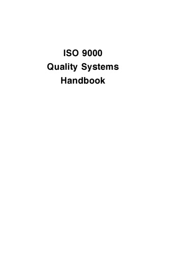 ISO 9000 Quality Systems Handbook