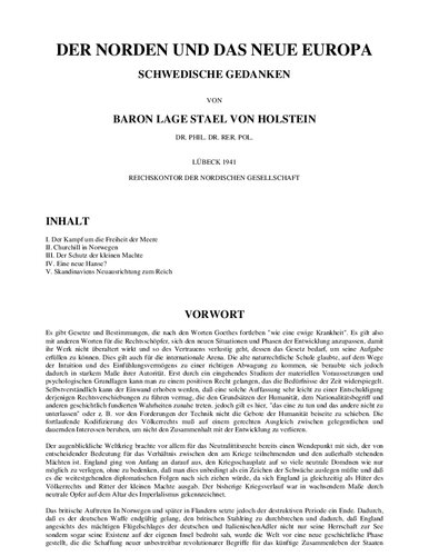 Der Norden und das neue Europa