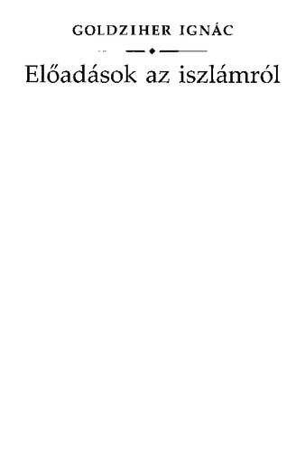 Előadások az iszlámról