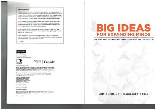 Big Ideas for Expanding Minds: Teaching English Language Learners Across the Curriculum