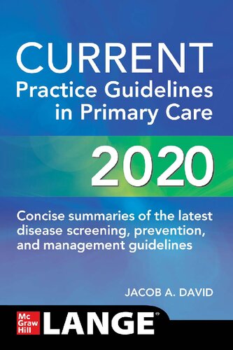 Current practice guidelines in primary care 2020