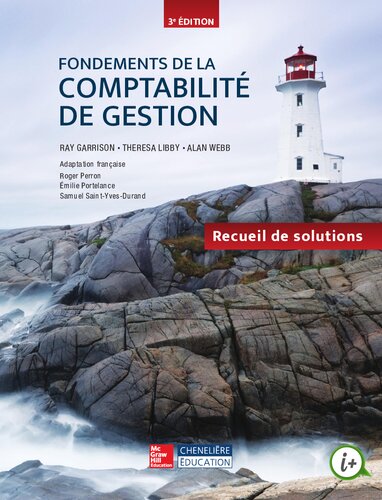 Fondements de la comptabilité de gestion - Recueil de solutions