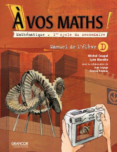 À vos maths! mathématique, 1er cycle du secondaire. Manuel D