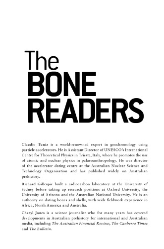 The Bone Readers: Atoms, Genes and the Politics of Australia's Deep Past
