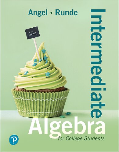 Intermediate algebra for college students