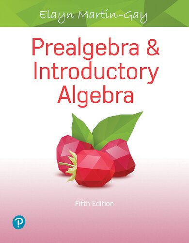 Prealgebra & introductory algebra