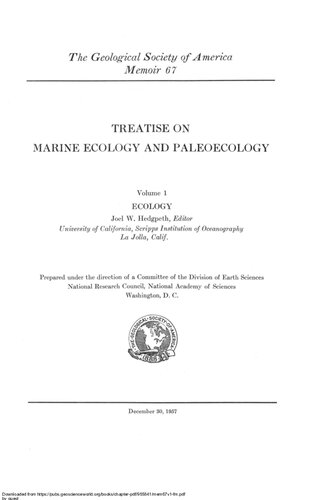 Treatise on Marine Ecology and Paleoecology