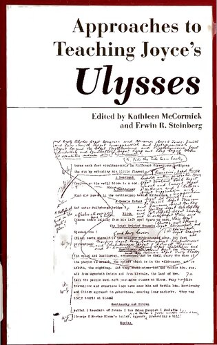 Approaches to teaching Joyce's Ulysses