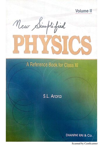 New Simplified Physics: A Reference Book for Class 11 Vol 2