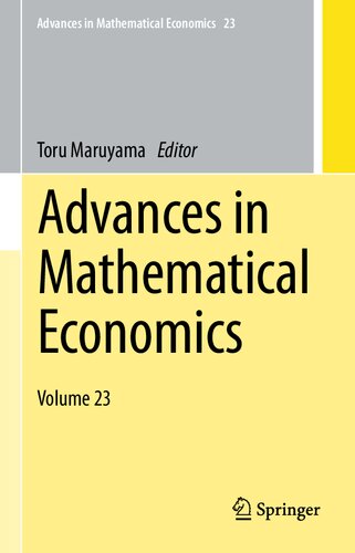 Advances in Mathematical Economics: Volume 23