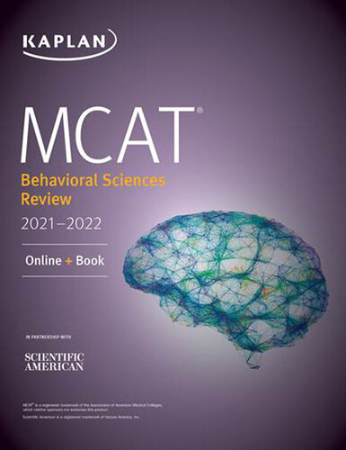 MCAT Behavioral Sciences Review 2021-2022: Online + Book (Kaplan Test Prep)