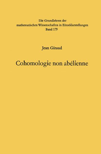 Cohomologie non abélienne