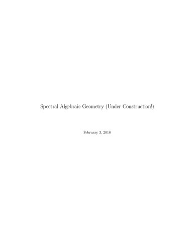Spectral algebraic geometry
