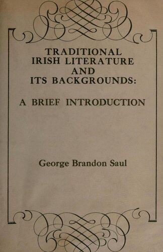 Traditional Irish Literature and Its Backgrounds: A Brief Introduction. A Revision of 