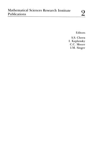 Seminar on Nonlinear Partial Differential Equations (Mathematical Sciences Research Institute Publications (2))