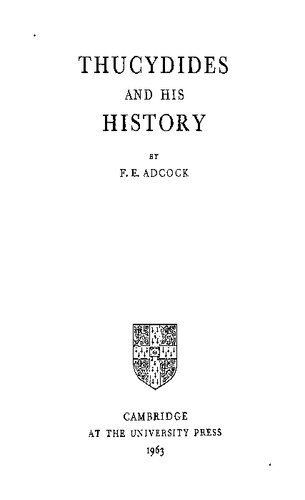 Thucydides and His History