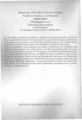 Masalit Grammar: With Notes on other languages of Darfur and Wadai