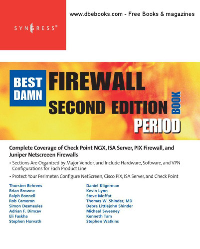 The Best Damn Firewall Book Period