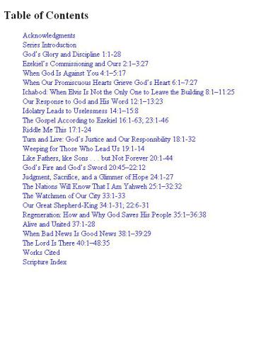 Exalting Jesus in Ezekiel