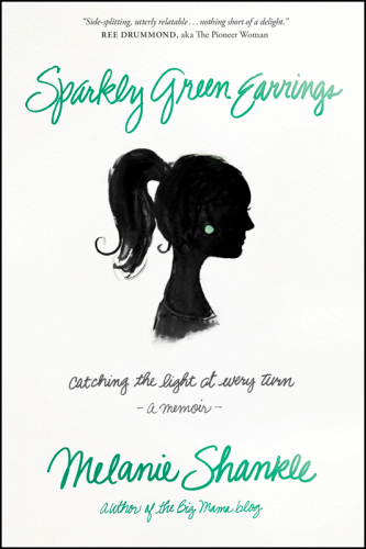 Sparkly green earrings: catching the light at every turn