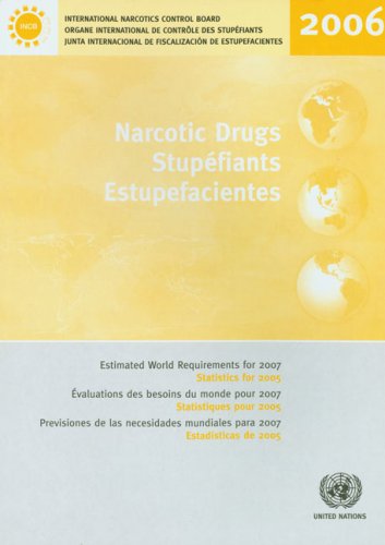Narcotic Drugs/Stupefiants/Estupefacientes: Estimated World Requirements for 2007/Evaluations des besoins du monde pour 2007/Previsiones de las necesidades mundiales para 2007 : Statistics for 2
