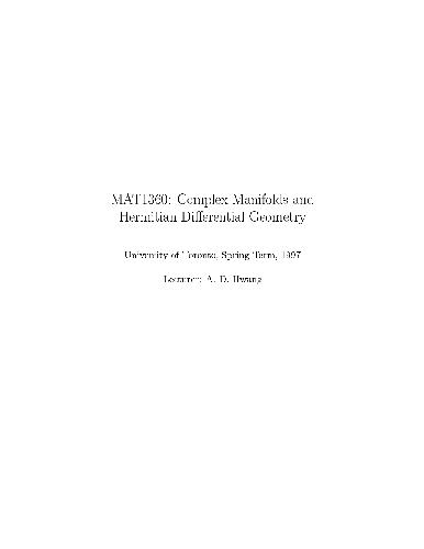 Complex manifolds and Hermitian differential geometry