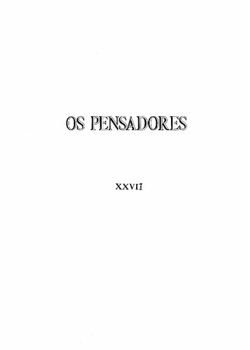 Os Pensadores - Textos Escolhidos