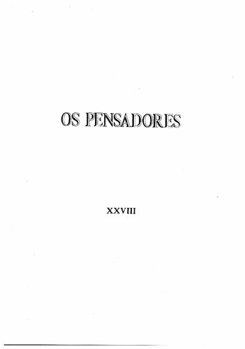 Os Pensadores - Investigação Sobre a Natureza e as Causas da Riqueza das Nações - Princípios de Economia Politica e Tributação