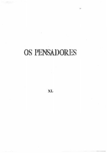 Os Pensadores - James - Dewey - Veblen