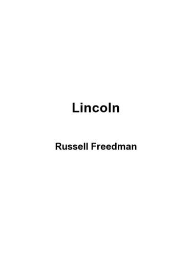 Lincoln: a photobiography