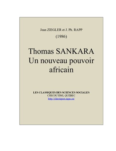 Thomas Sankara : Un nouveau pouvoir africain