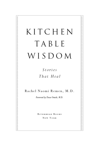 Kitchen table wisdom: stories that heal