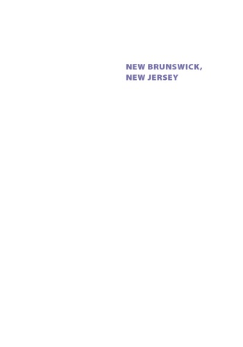 New Brunswick, New Jersey: the decline and revitalization of urban America