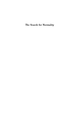 The search for normality: national identity and historical consciousness in Germany since 1800