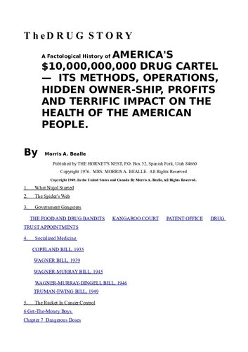 The Drug Story : How Rockefeller Created Dangerous Pharmaceutical Industry