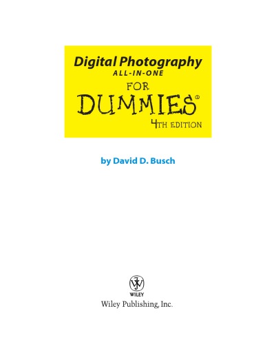 Digital photography all-In-one for dummies