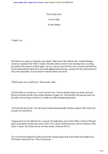 Proven guilty: Dresden files bk. 8