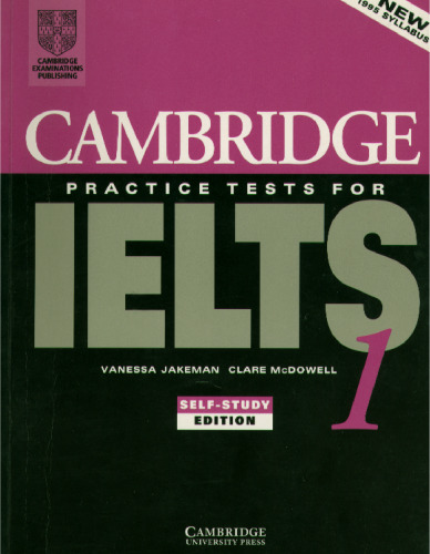 Cambridge practice test for IELTS 1