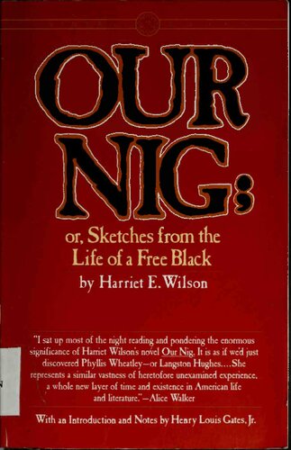 Our Nig; or, Sketches from the Life of a Free Black, In A Two-Story White House, North. Showing That Slavery's Shadows Fall Even There.