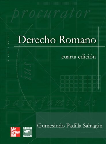 Derecho Romano (Spanish Edition)