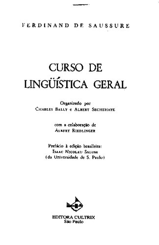 Curso de Linguística Geral [texto selecionável e copiável]