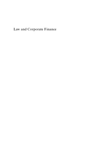 Law and Corporate Finance