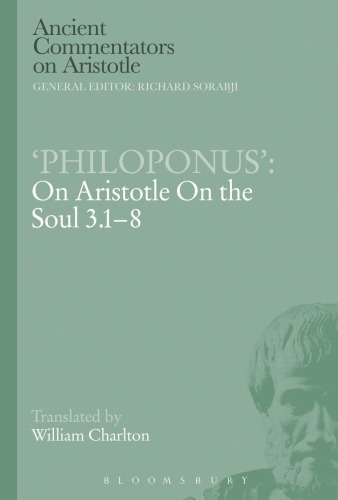 'Philoponus': on Aristotle on the soul 3.1-8