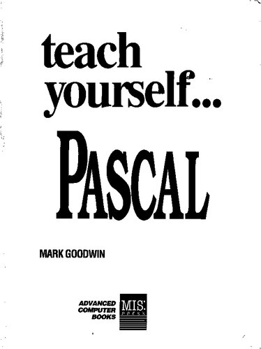 Teach Yourself...Pascal