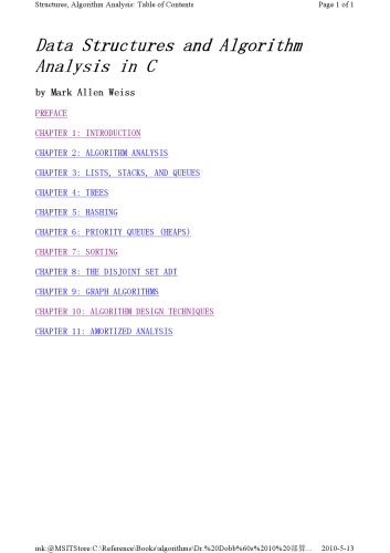Data structures and algorithm analysis in C++