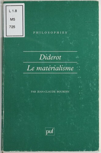 Diderot et le matérialisme
